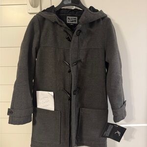 Rothschild Charcoal Hooded Toggle Coat- Will fit a small woman